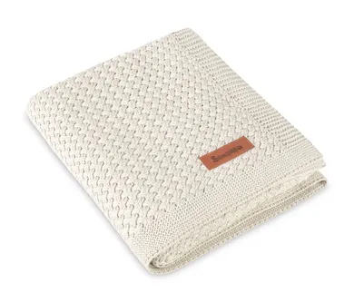 Sensillo, Grido, koc z wiskozy bambusowej i bawełny, cool beige, 80-100 cm