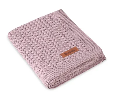 Sensillo, Grido, koc z wiskozy bambusowej i bawełny, lavender, 80-100 cm