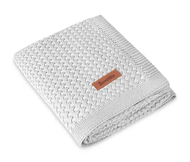 Sensillo, Grido, koc z wiskozy bambusowej i bawełny, light grey, 80-100 cm