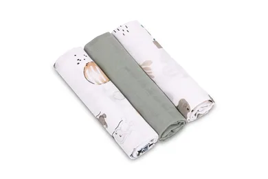 Sensillo, pielucha muślinowa, 60-80 cm, 3 szt.