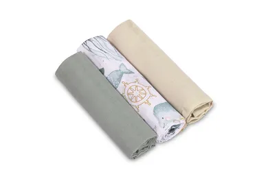 Sensillo, pielucha muślinowa, 60-80 cm, 3 szt.