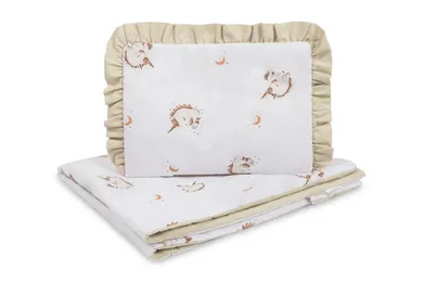 Sensillo, Unicorn, bawełniany komplet do łóżeczka, beige