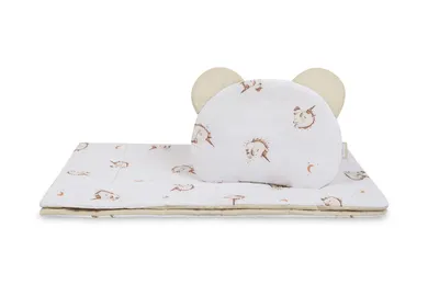 Sensillo, Unicorn, bawełniany komplet do wózka, beige