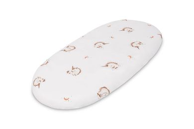 Sensillo, Unicorn, prześcieradło do wózka, bawełna, beige, 35-75 cm