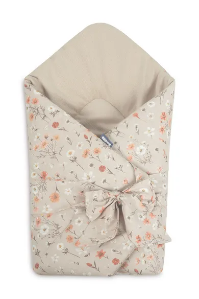 Sensillo, Velvet, rożek bloom beige, 75-75 cm
