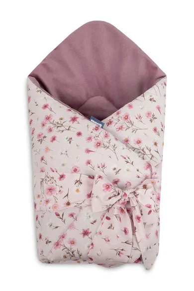Sensillo, Velvet, rożek, bloom pink, 75-75 cm