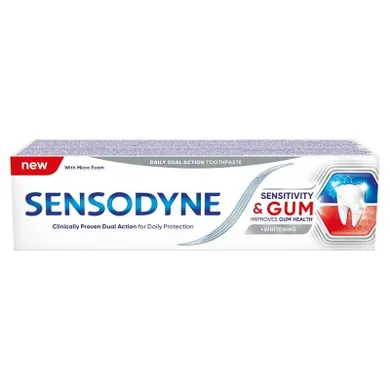 Sensodyne, Nadwrażliwość & Dziąsła, pasta do zębów z fluorkiem, 75 ml