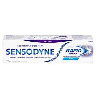 Sensodyne, Rapid Relief, pasta do zębów z fluorkiem, 75 ml