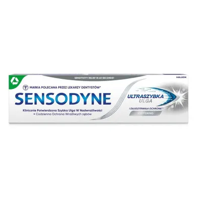 Sensodyne, Ultraszybka Ulga, wybielająca pasta do nadwrażliwych zębów, 75 ml