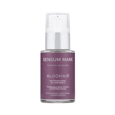Sensum Mare, Algohair, pielęgnujące serum olejowe na końcówki włosów, 15 ml