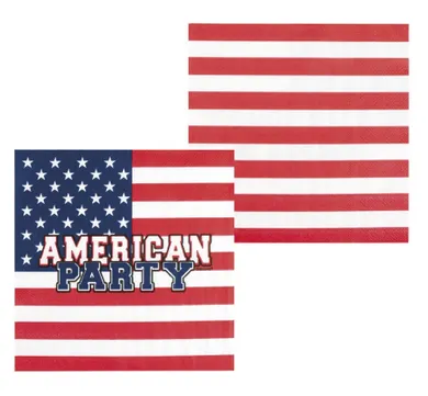 Serwetki, flaga USA