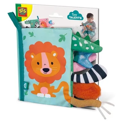 SES Creative, książeczka sensoryczna, ogonki zwierząt