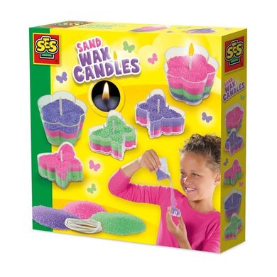 SES Creative, Świece woskowe piaskowe, zestaw kreatywny