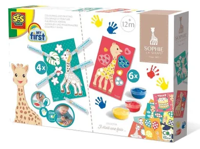 SES Creative, Żyrafa Sophie, kolorowanie i malowanie, zestaw kreatywny