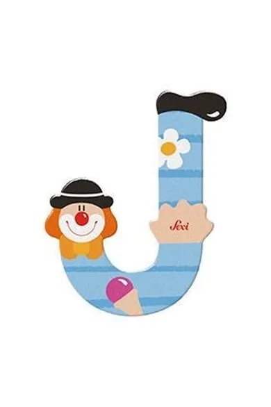 Sevi, J, drewniana literka