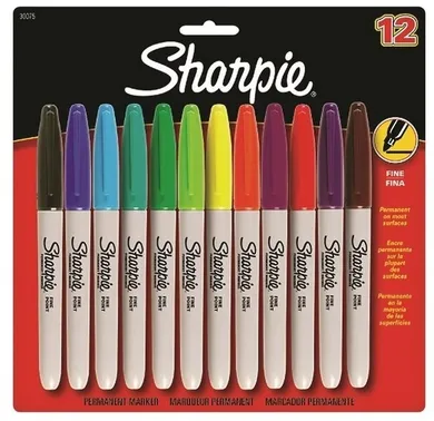 Sharpie, Fine, markery, 12 kolorów