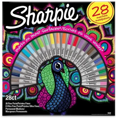 Sharpie, Fine, markery, 20 kolorów + Ultra Fine, 8 kolorów