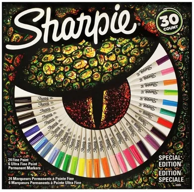 Sharpie, Fine, markery, 24 kolory + Ultra Fine, 6 kolorów