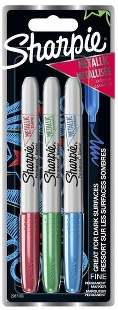 Sharpie, markery metaliczne permanentne, 3 szt.