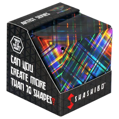 Shashibo, kostka magnetyczna, łamigłówka, Disco Plaid