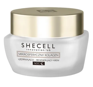 Shecell, Mikrosferyczny Kolagen, krem ujędrniająco-regenerujący do twarzy noc, 40+, 50 ml