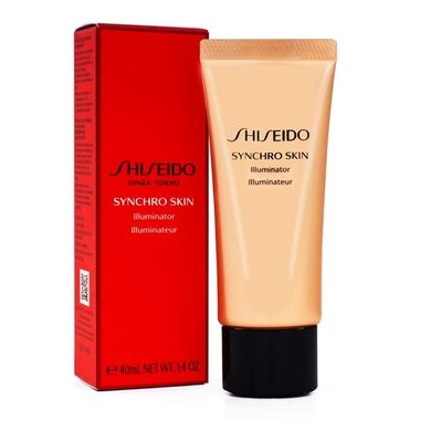 Shiseido, Synchro Skin Illuminator, rozświetlacz do twarzy w formie fluidu, Pure Gold, 40 ml