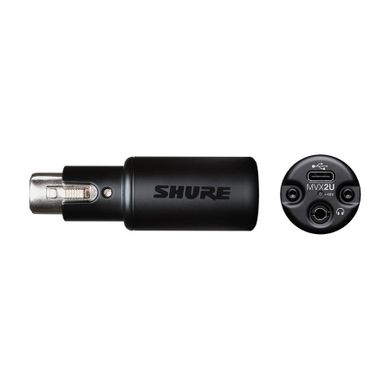 Shure, MVX2U, adapter sygnału, XLR-USB