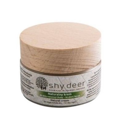 Shy Deer, Natural Cream, naturalny krem do skóry mieszanej i tłustej, 50 ml