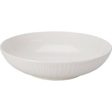 Siaki, talerz do makaronu, głęboki porcelanowy, biały, Ø 23 cm