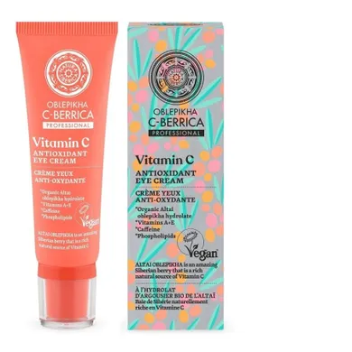 Siberica, Oblepikha, C-Berrica, Professional, antyoksydacyjny krem pod oczy, VitamIn C, 30 ml