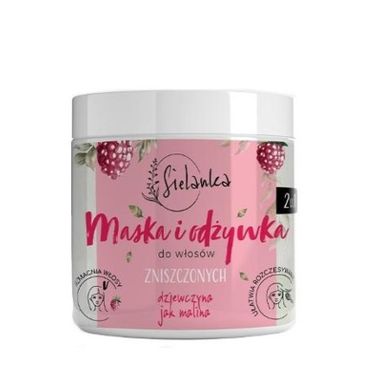 Sielanka, maska i odżywka 2w1 do włosów zniszczonych, dziewczyna jak malina, 250 ml