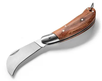 Sierpc, nóż ze składaną drewnianą rączką