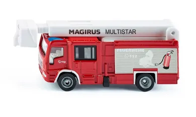 Siku, Magirus Multistar TLF, samochód strażacki z wysięgnikiem, 1749