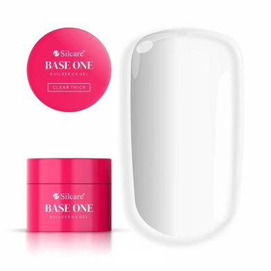 Silcare, Base One Clear Thick, żel budujący do paznokci, 50g