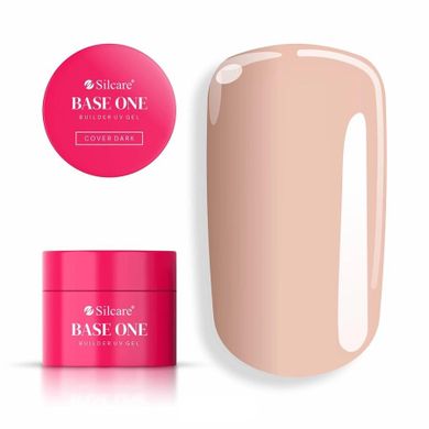 Silcare, Base One Cover Dark, żel budujący do paznokci, 50g