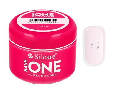 Silcare, Base One UV Gel, żel budujący, pink, 50g