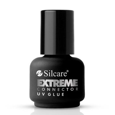 Silcare, Extreme Connector UV Glue, klej UV zwiększający przyczepność masy żelowej do płytki paznokcia, 15 ml