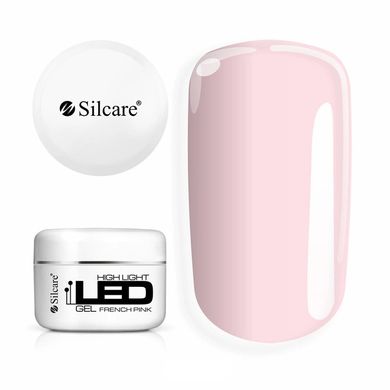 Silcare, High Light LED Gel French Pink, żel budujący, 100g
