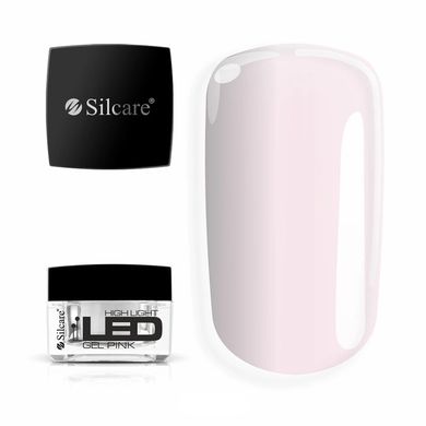 Silcare, High Light Led Gel, średniogęsty jednofazowy żel do paznokci, Pink, 30g