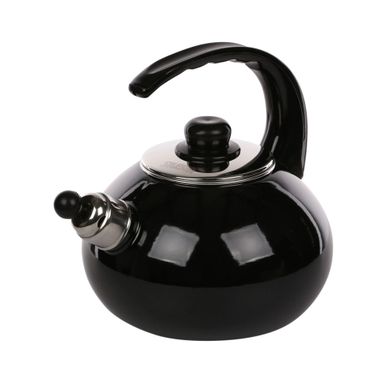 Silesia, czajnik emaliowany 2,5l, czarny