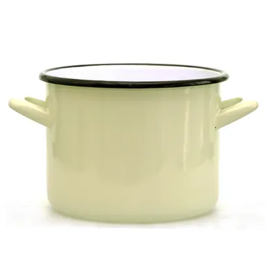 Silesia, garnek prosty, 7,5l, śr. 24 cm wys. 17 cm, krem