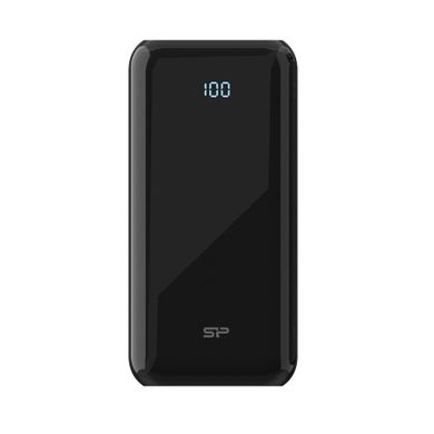 Silicon Power, powerbank, QS28, 20000 mah, LCD, QC3.0+PD 2x=USB A, 1x M, USB + 1x, USB-C, czarny