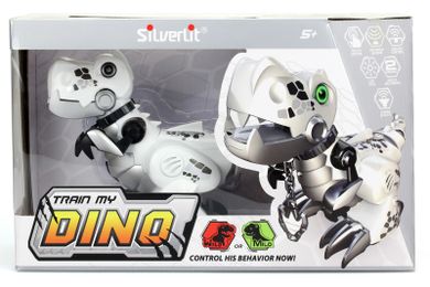 Silverlit, Train My Dino, biały, zabawka interaktywna