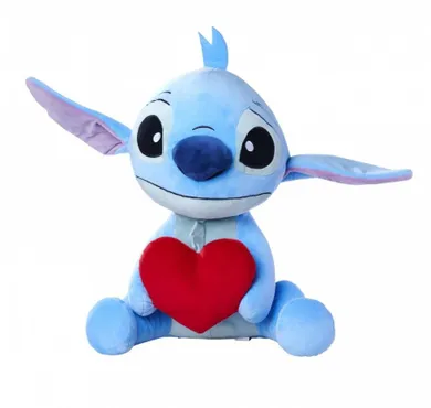 Simba, Lilo i Stitch, Stitch z sercem, duża maskotka, 50 cm