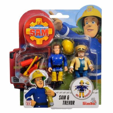Simba, Strażak Sam, Sam i Trevor, figurki z akcesoriami, 2 szt.