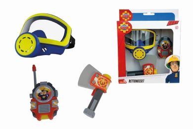 Simba, Strażak Sam, zestaw, maska gazowa, walkie-talkie