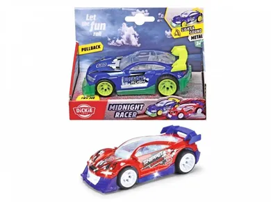 Simba, Streets'n Beatz, Midnight Racer, pojazd pull-back, światło i dźwięk, 14 cm