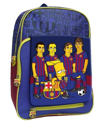 Simpsons FC Barcelona, plecak szkolny