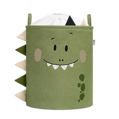 Sipo, kosz na zabawki XXL, wersja premium, zamykany na ściągacz, Dino