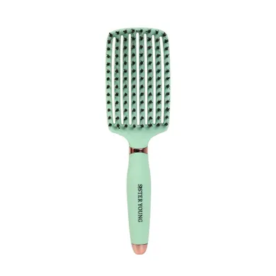 Sister Young, Ovia Hair Brush, szczotka do włosów, z włosiem dzika Fresh Mint